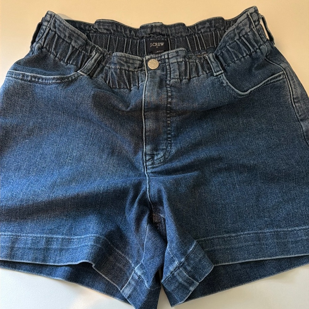 J Crew Denim Shorts Women size 28 Front Patch Pockets Sailor